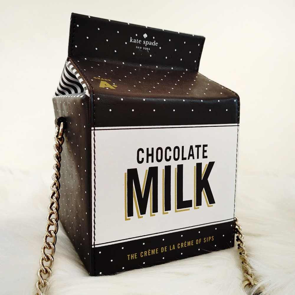 Kate Spade Creme de la Creme Chocolate Milk Purse - Picture 3 of 11